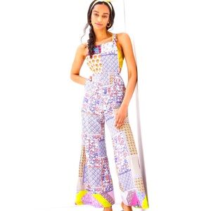 Anthropologie Patchwork Overalls